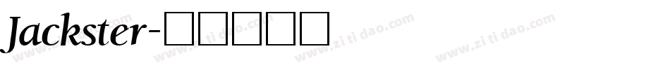 Jackster字体转换