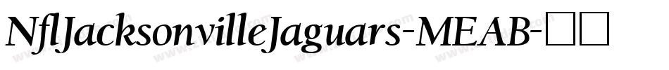 NflJacksonvilleJaguars-MEAB字体转换