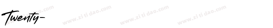 Twenty字体转换