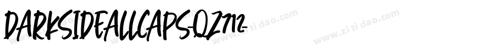 DarksideAllCaps-qZ712字体转换