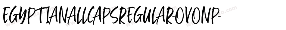 EgyptianAllCapsRegular-OVOnP字体转换