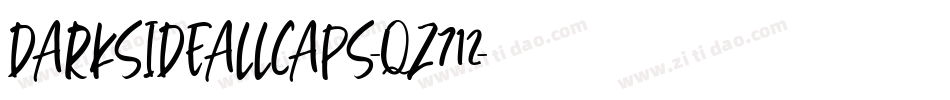DarksideAllCaps-qZ712字体转换