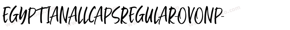 EgyptianAllCapsRegular-OVOnP字体转换