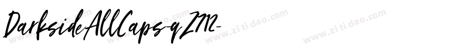 DarksideAllCaps-qZ712字体转换