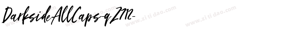 DarksideAllCaps-qZ712字体转换