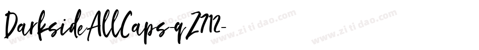 DarksideAllCaps-qZ712字体转换
