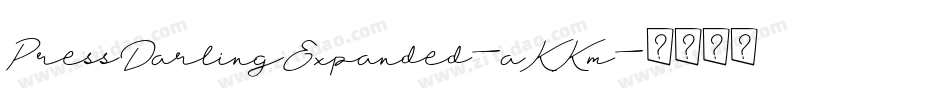 PressDarlingExpanded-aKKm字体转换