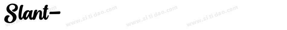 Slant字体转换