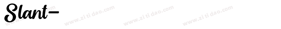 Slant字体转换