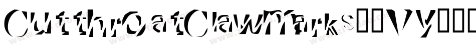 CutthroatClawmarks-3Vy6字体转换