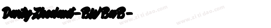 DartyZhedant-BWBaB字体转换