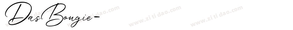 DasBougie字体转换