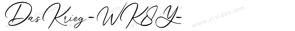 DasKrieg-WK8Y字体转换