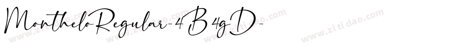 MontheloRegular-4B4gD字体转换