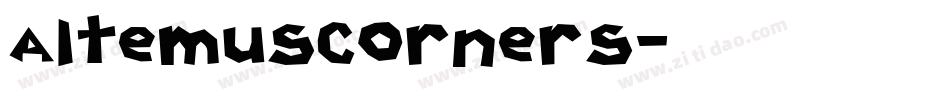 AltemusCorners字体转换