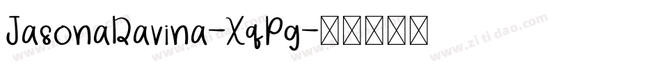 JasonaDavina-XqPg字体转换