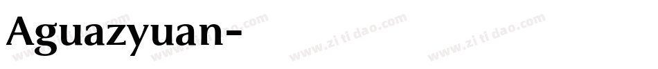 Aguazyuan字体转换