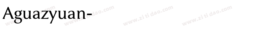 Aguazyuan字体转换