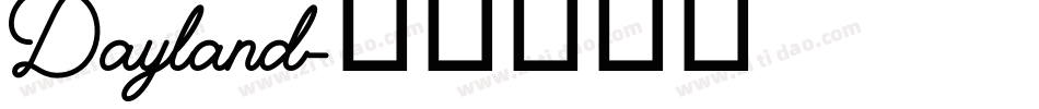 Dayland字体转换