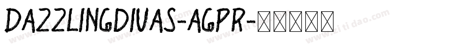 Dazzlingdivas-agPR字体转换