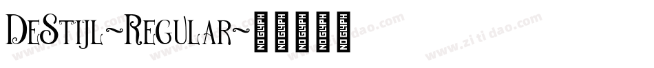 DeStijl-Regular字体转换