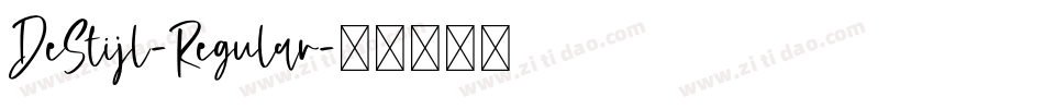 DeStijl-Regular字体转换
