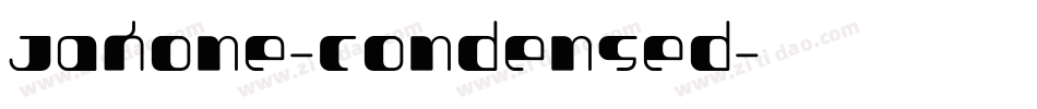 Jakone-Condensed字体转换