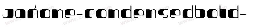 Jakone-CondensedBold字体转换