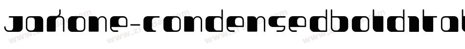 Jakone-CondensedBoldItalic字体转换