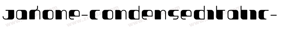 Jakone-CondensedItalic字体转换