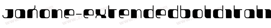 Jakone-ExtendedBoldItalic字体转换