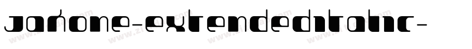 Jakone-ExtendedItalic字体转换