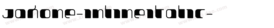 Jakone-InlineItalic字体转换