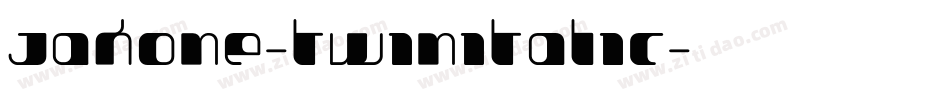 Jakone-TwinItalic字体转换