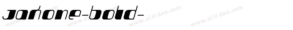 Jakone-Bold字体转换