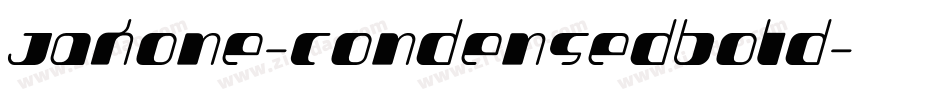 Jakone-CondensedBold字体转换