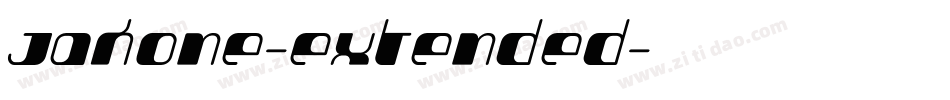 Jakone-Extended字体转换