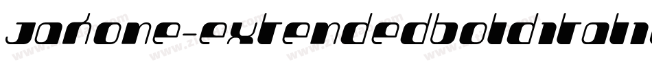 Jakone-ExtendedBoldItalic字体转换