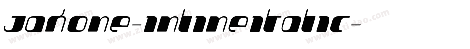 Jakone-InlineItalic字体转换