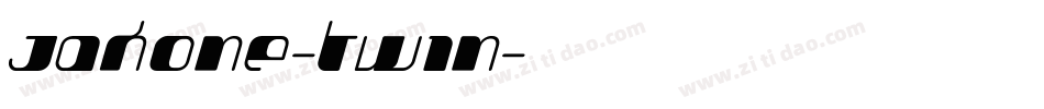 Jakone-Twin字体转换