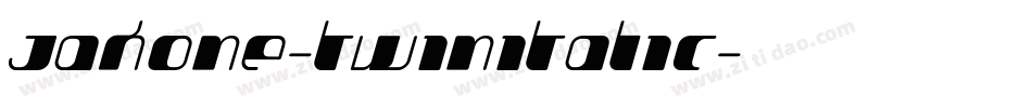 Jakone-TwinItalic字体转换