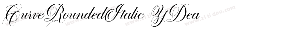CurveRoundedItalic-YDea字体转换