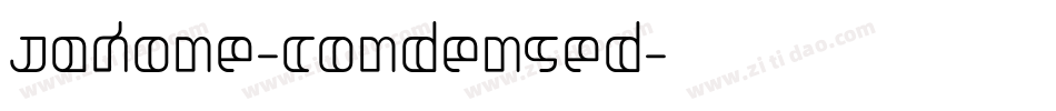 Jakone-Condensed字体转换