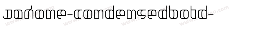 Jakone-CondensedBold字体转换