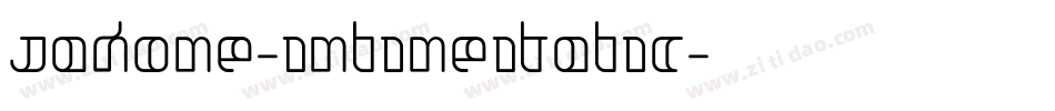 Jakone-InlineItalic字体转换