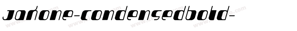 Jakone-CondensedBold字体转换