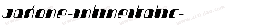 Jakone-InlineItalic字体转换