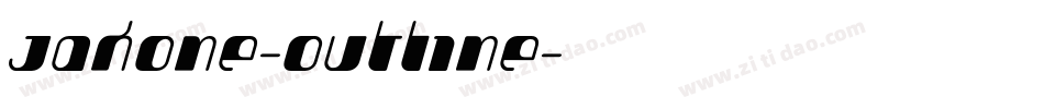 Jakone-Outline字体转换