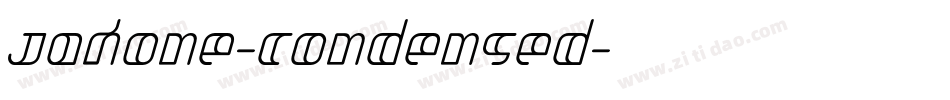 Jakone-Condensed字体转换