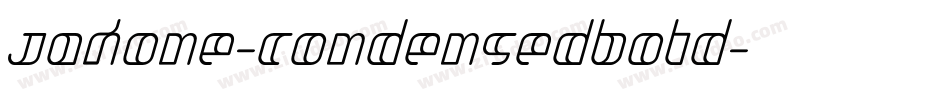 Jakone-CondensedBold字体转换